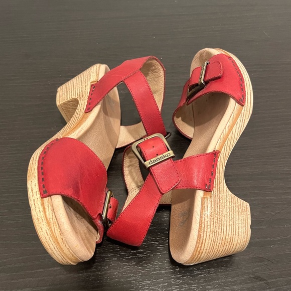Dansko Women's Trinity Sandal Cayenne Red Comfort Size EU 38/ US 7.5-8 - Picture 10 of 12